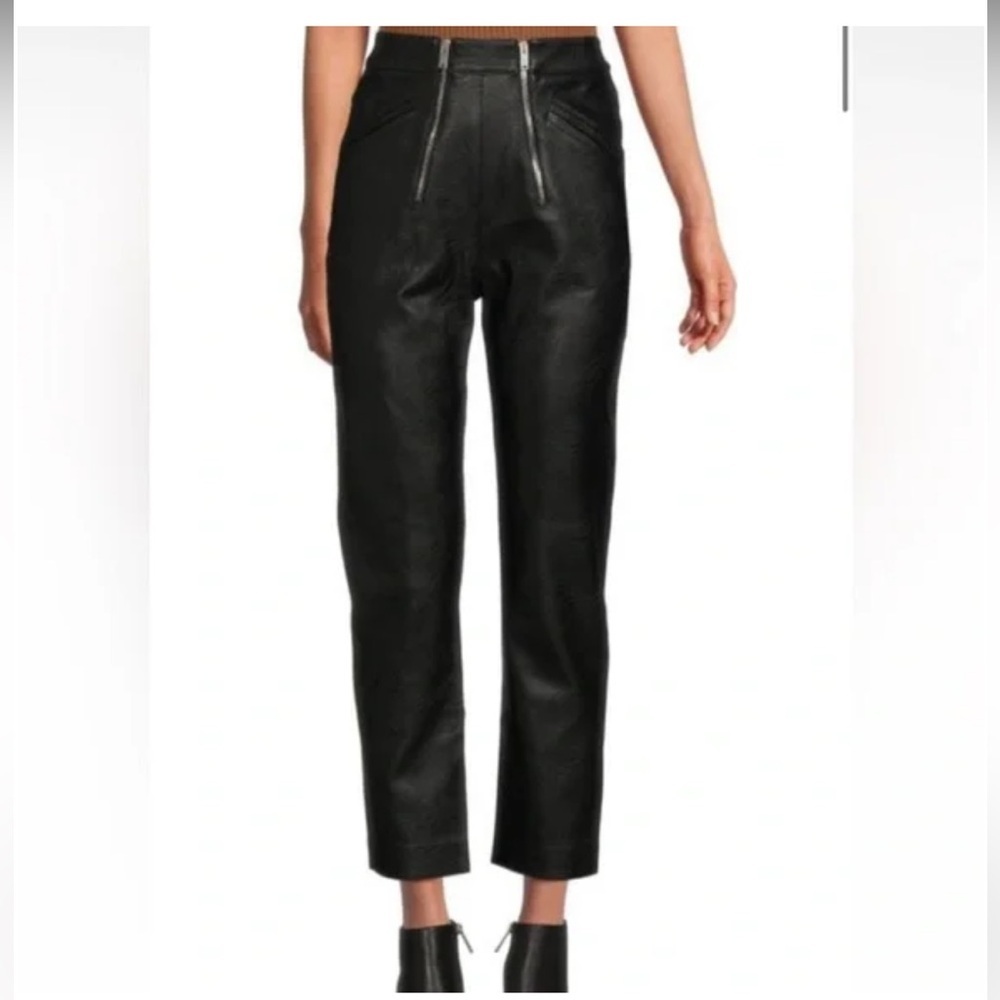 Stella McCartney Black Faux Leather Pants